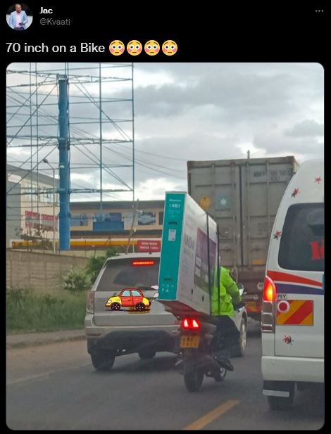 Jac kvaati 70 inch on a bike
