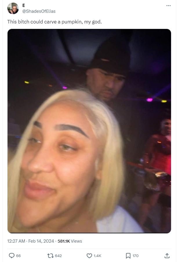 Shadesofelias this bitch could carve a pumpkin my god. 12.27 am . feb 14, 581.1k