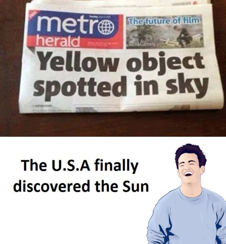 Metre thefuture 8f film herald yellow object spotted in sky the u.s.a finally di
