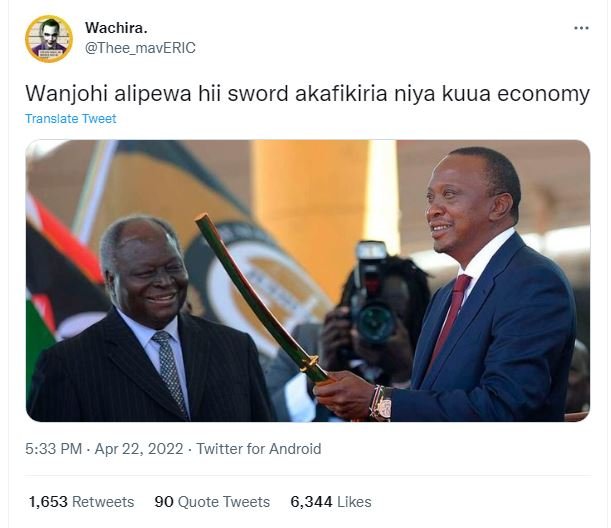 Wachira thee_maveric wanjohi alipewa hii sword akafikiria niya kuua economy tran