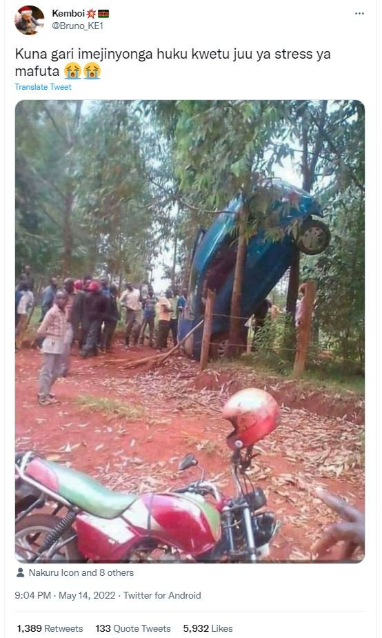 Kemboi bruno_kei kuna gari imejinyonga huku kwetu juu ya stress ya mafuta à5à tr