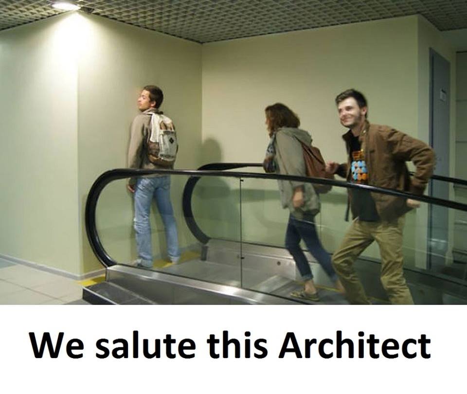 We salute this architect