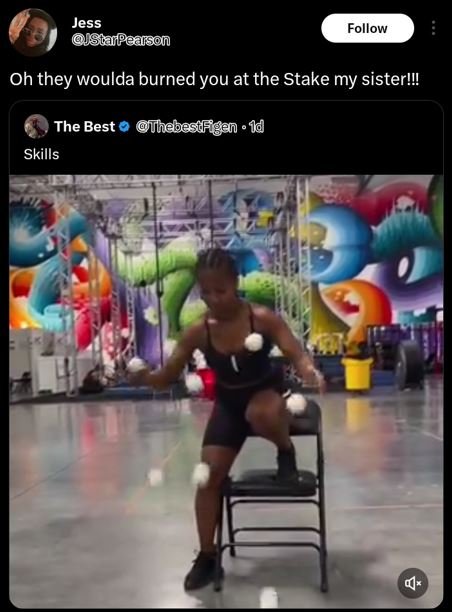 Jess starpeaison follow oh they woulda burned you at the stake my sisterl the be