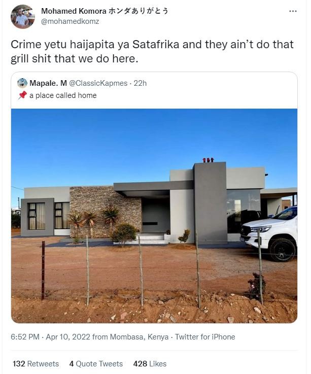 Mohamed komora 43' nł 5 mohamedkomz crime yetu haijapita ya satafrika and they a