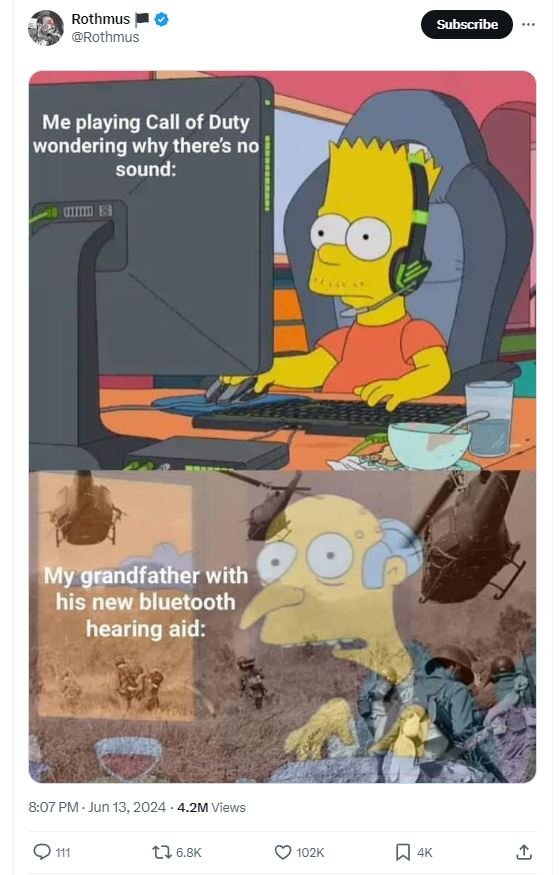 Rothmus rothmus subscribe me playing call of duty wondering why theres no sound