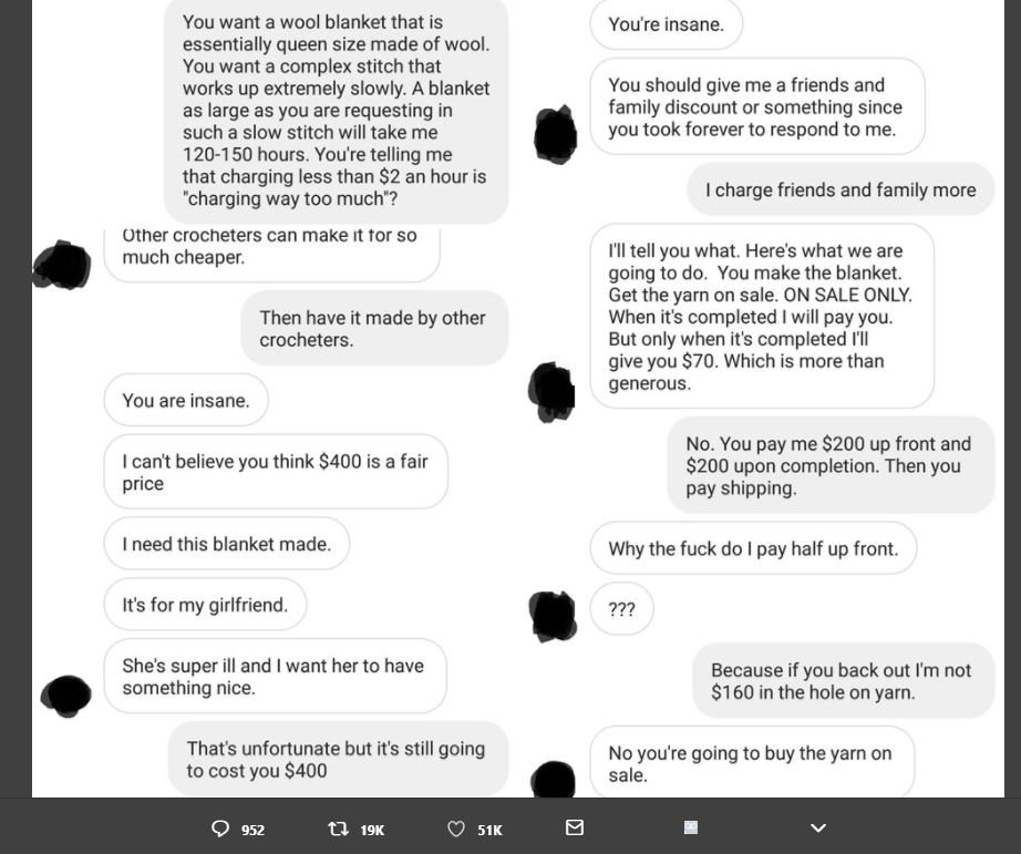 You want a wool blanket that is essentially queen size made of wool. you want a