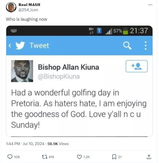 Real mash 254_icon who is laughing now 21.37 tweet q bishop allan kiuna bishopki