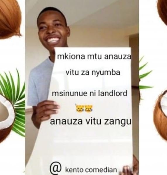 Mkiona mtu anauza vitu za nyumba msinunue ni landlord anauza vitu zangu kento co