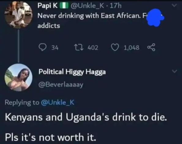 Papi k unkle_k . 17h never drinking with east african f addicts 34 1 402 1,048 0