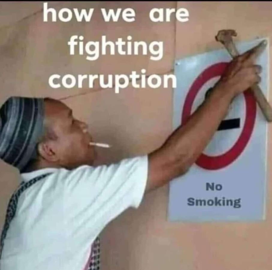 How we are fighting corruption no smoking