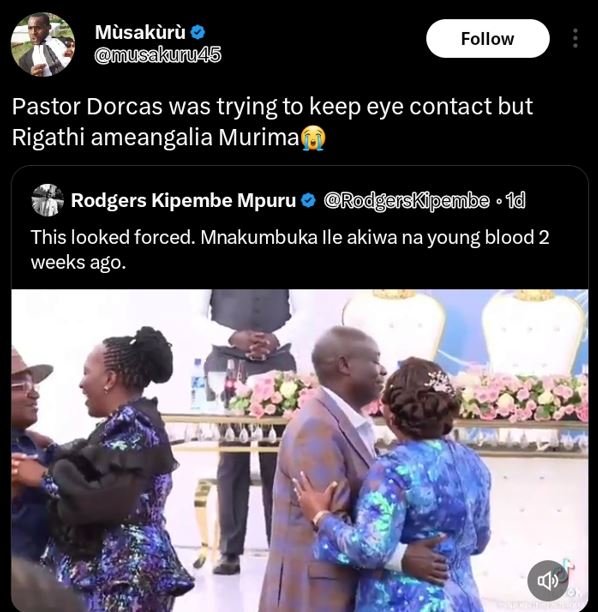 Musakàrà musakuru4s follow pastor dorcas was trying to keep eye contact but riga