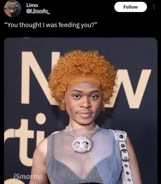 Limo lfmor follow you thought iwas feeding you? n 1 ismartta