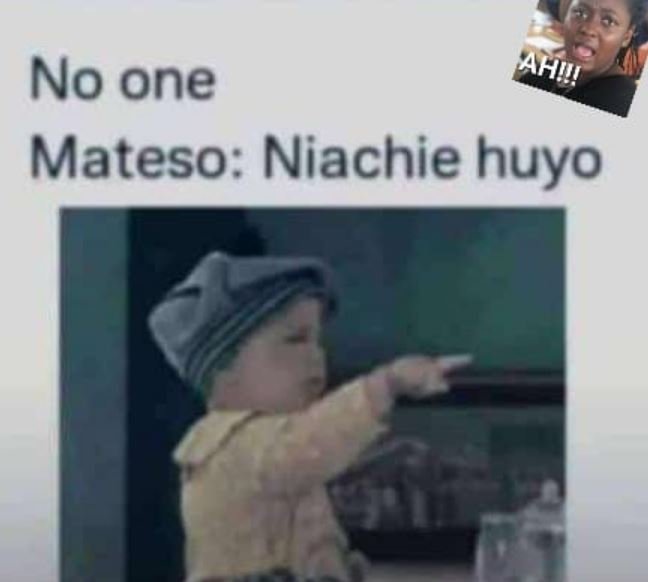 No one ahw mateso niachie huyo