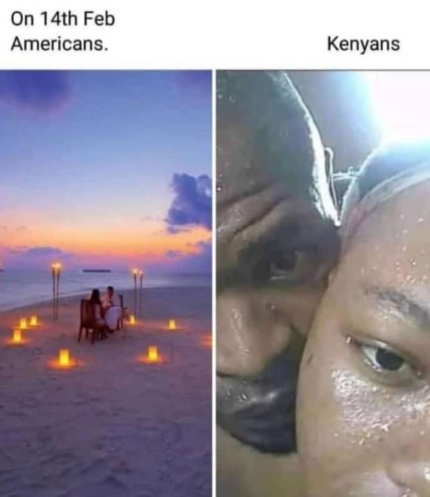 On 14th Feb Americans. Kenyans