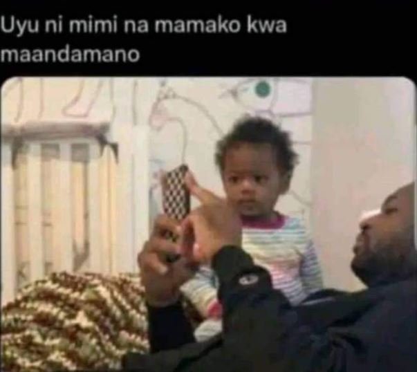 Uyu ni mimi na mamako kwa maandamano
