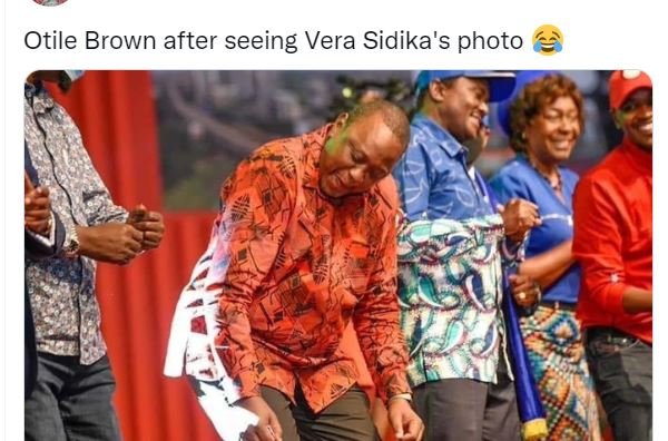 Otile brown after seeing vera sidika's photo