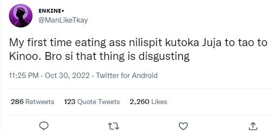 Enkine' manliketkay my first time eating ass nilispit kutoka juja to tao to kino