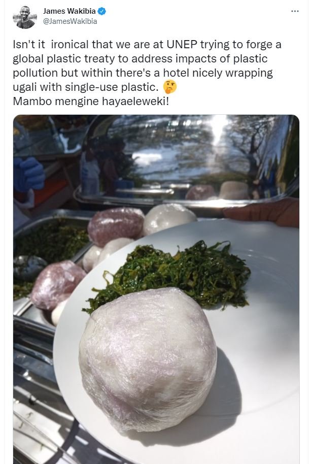 James wakibia jameswakibia isn't it ironical that we are at unep trying to forge