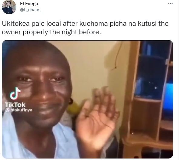 El fuego ti_chaos ukitokea pale local after kuchoma picha na kutusi the owner pr