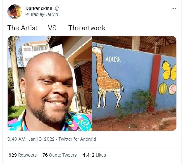 Darker skinn_ BradleyCarlvini The Artist VS The artwork Mouse 9,40 AM Jan 10, Tw