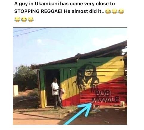 A guy in ukambani has come very close to stopping reggae! he almost did it.. fae