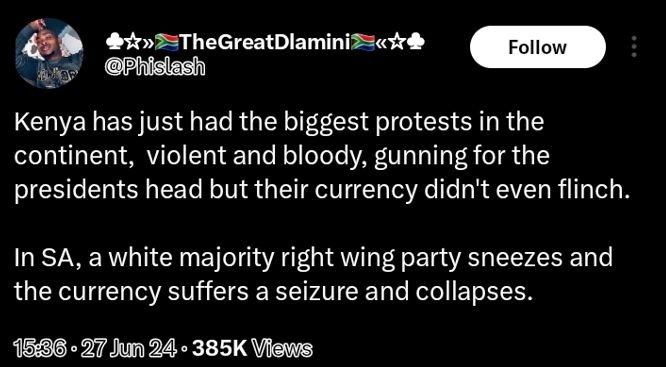 Thegreatdlamini phislash follow kenya has just had the biggest protests in the c