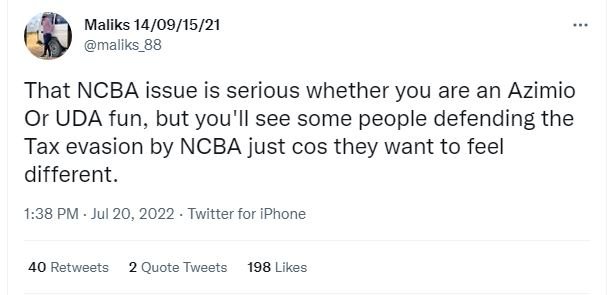 Maliks 14091521 maliks_88 that ncba issue is serious whether you are an azimio o