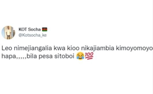 Kot socha kotsocha_ke leo nimejiangalia kwa kioo nikajiambia kimoyomoyo hapa,, b