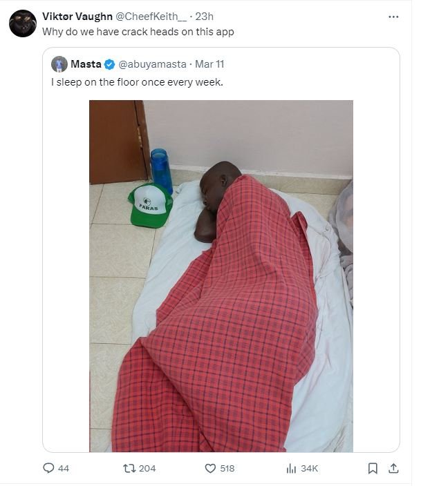 Viktor vaughn cheefkeith _ 23h why do we have crack heads on this app masta abuy