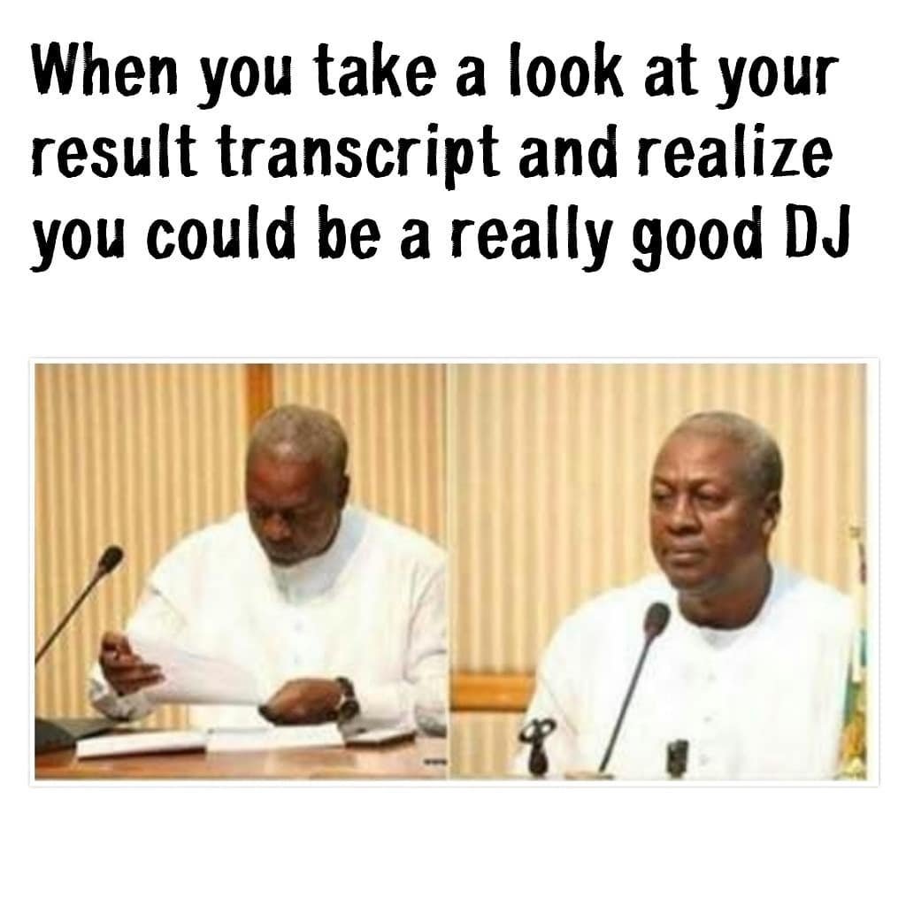 When you take a look at your result transcript and realize you could be a really