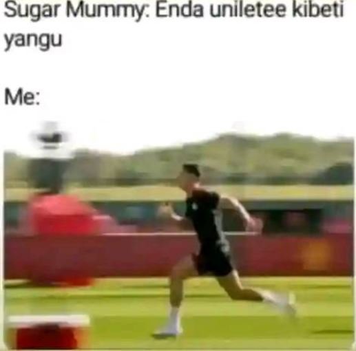 Sugar mummy enda uniletee kibeti yangu me