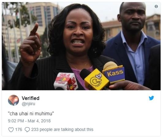 Verified njuiru cha uhai ni muhimu 9.02 pm mar 4, 176 233 people are talking abo