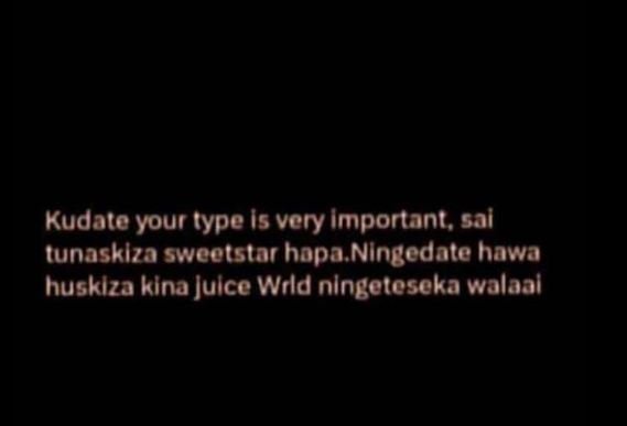 Kudate your type is very important, sai tunasklza sweetstar hopa ningedate hawa