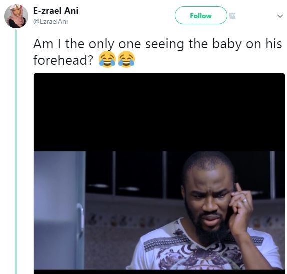 Ezrael ani ezraelani follow am the only one seeing the baby on his forehead?