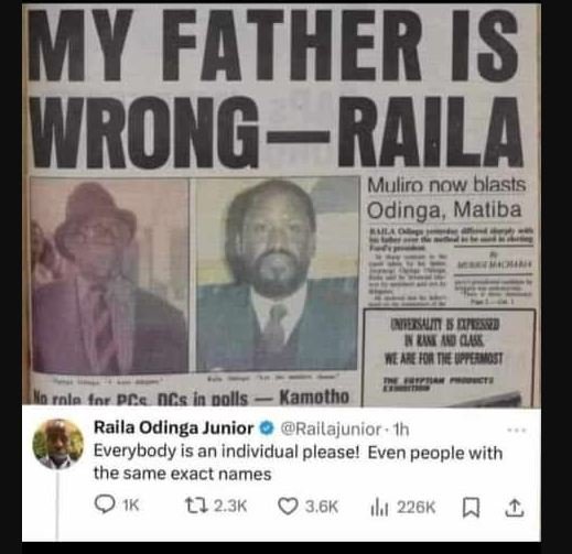 Mmy father s wwrong raila muliro now blasts odinga, maliba qsunn wly u lar0a ne