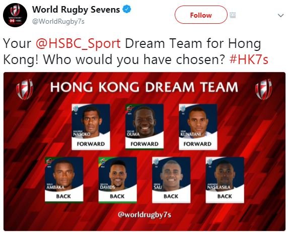 World rugby sevens worldrugby7s follow your hsbc_sport dream team for hong kong!