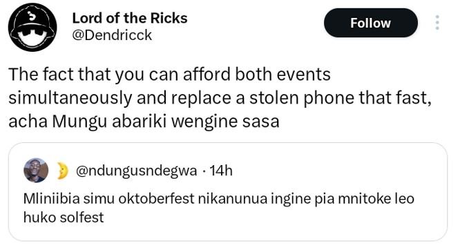 Lord of the ricks dendricck follow the fact that you can afford both events simu