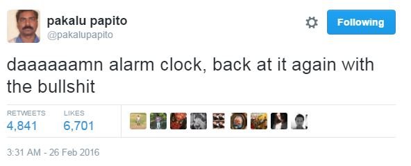 Pakalu papito pakalupapito following daaaaaamn alarm clock, back at it again wit