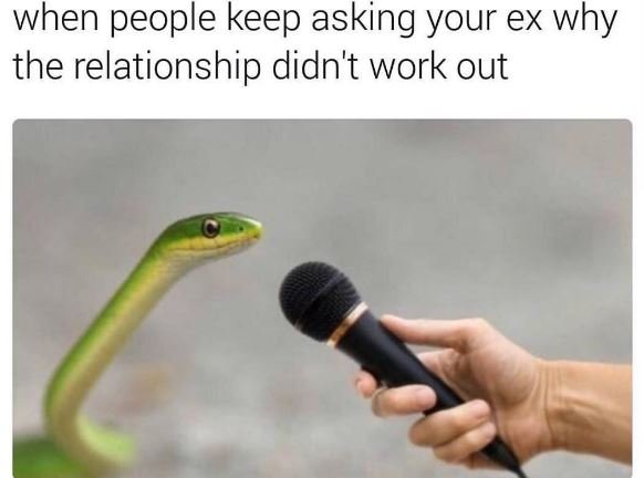 When people keep asking your ex why the relationship didn't work out