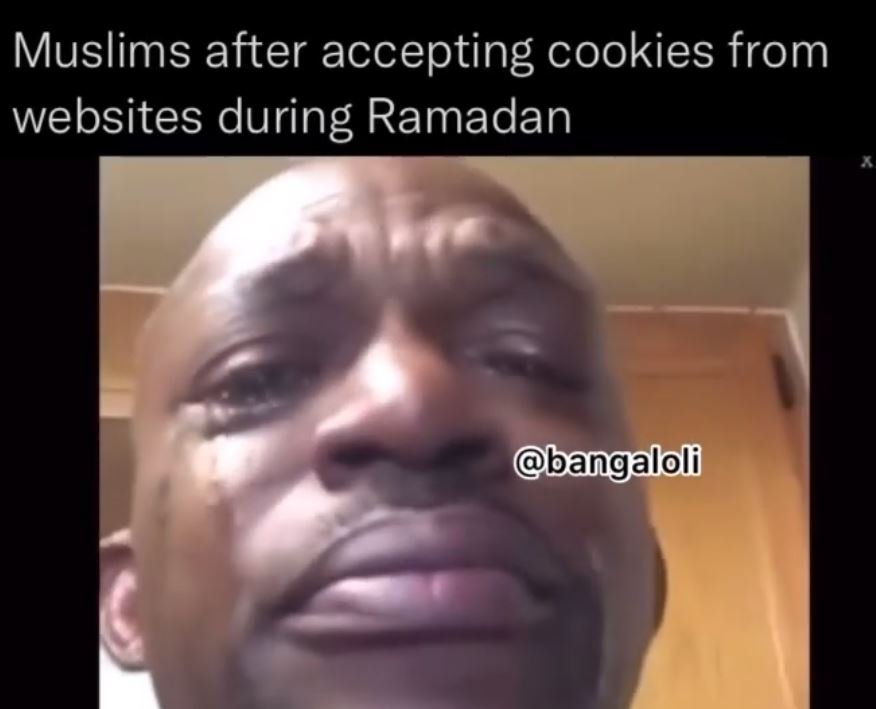 Muslims after accepting cookies from websites during ramadan bangaloli