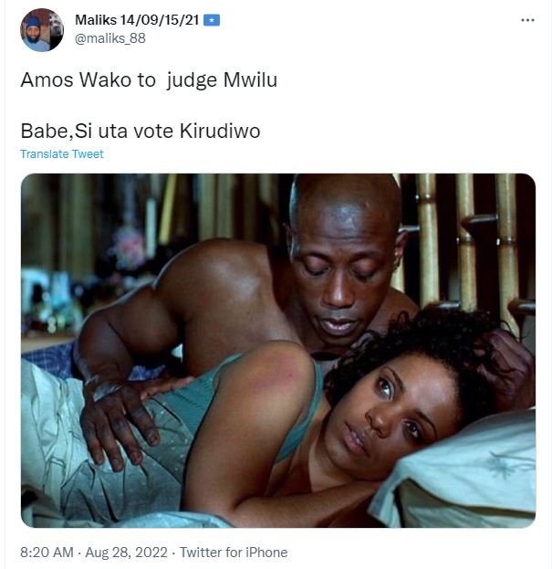 Maliks 14091521 maliks_88 amos wako to judge mwilu babe,si uta vote kirudiwo tra