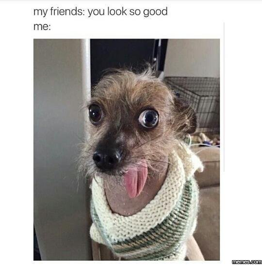 My friends you look so good me
