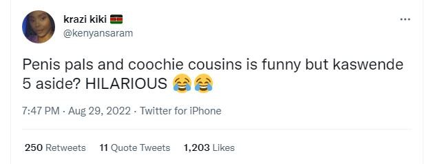 Krazi kiki kenyansaram penis pals and coochie cousins is funny but kaswende 5 as