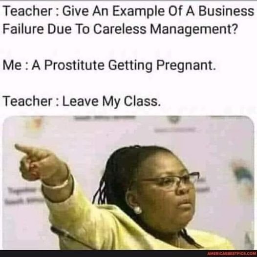 Teacher give an example of a business failure due to careless management? me a p