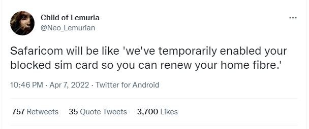 Child of lemuria neo_lemurian safaricom will be like 'we've temporarily enabled