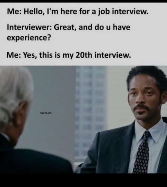 Me hello, i'm here for a job interview. interviewer great, and do u have experie