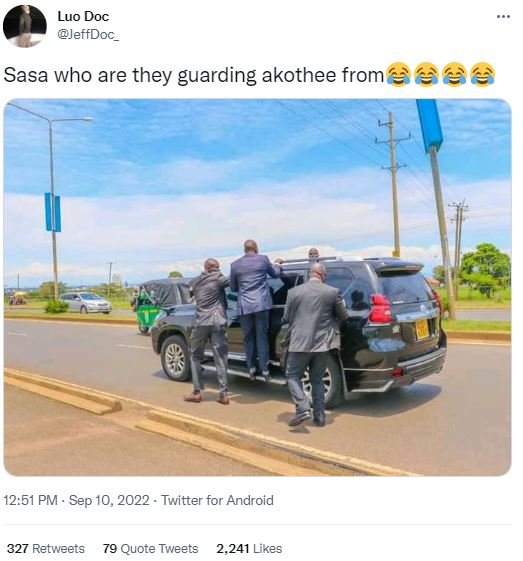 Luo doc jeffdoc _ sasa who are they guarding akothee from à2 12.51 pm sep 10, tw