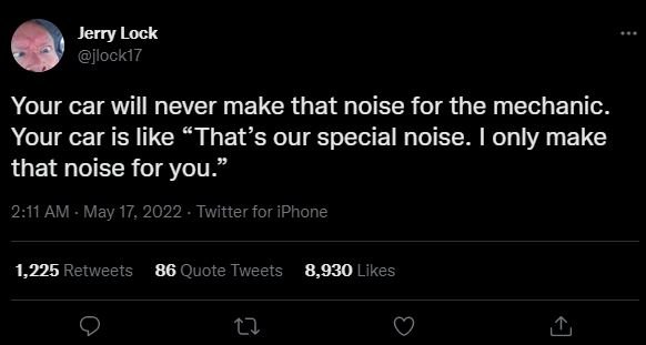 Jerry lock jlocki7 your car will never make that noise for the mechanic. your ca