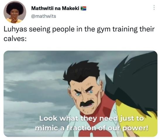 Mathwitii na makeki mathwits luhyas seeing people in the gym training their calv