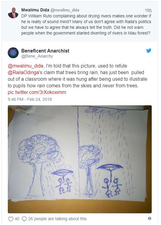 Mwalimu dida mwalimu dida 18h dp william ruto complaining about drying rivers ma